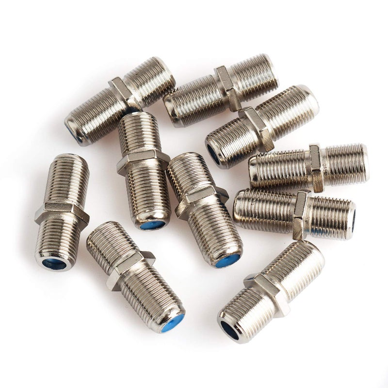 Pasow F81 Barrel Connectors High Frequency 3GHz Female to Female F-Type Adapter Couplers (10 pcs, Silver) - Image 5